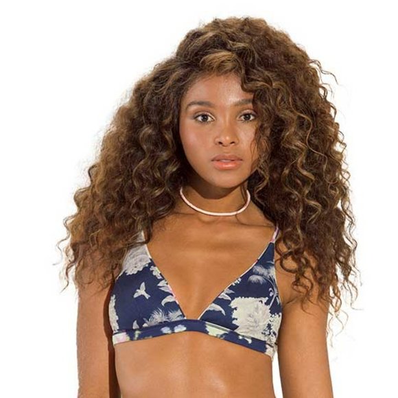 NWT Maaji Midnight Garden Ivy Fixed Triangle Bikini Top - Picture 3 of 3